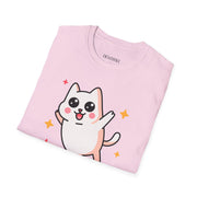 Cute Cat Graphic Unisex Softstyle T-Shirt - Perfect for Pet Lovers