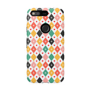 Colorful Diamond Pattern Google Pixel Phone Case - Tough Cases