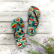 Superhero Comic Flip Flops - Fun Summer Sandals for Beach Lovers