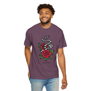 Devotree Snake & Roses Unisex Garment-Dyed T-Shirt