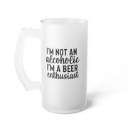 Frosted Glass Beer Mug - Perfect for Alcohol-Free Cheers, Humor for Non-Drinkers
