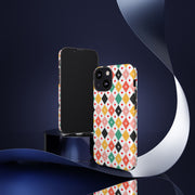 Colorful Playing Card Pattern Tough Case for iPhone