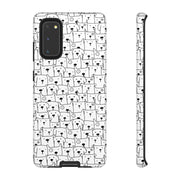 Cute Dog Pattern Samsung Galaxy Phone Case - Tough Cases for Pet Lovers