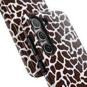 Giraffe Print Tough Phone Case - Stylish & Durable Protection for Animal Lovers