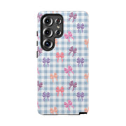 Cute Bow Pattern Tough Samsung Galaxy Phone Case - Stylish Protective Cover for Everyday Use
