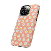 Floral Tough Phone Case with Daisy Design