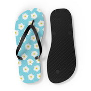 Floral Blue Flip Flops - Summer Chic Sandals for Beach and Casual Wear