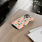 Colorful Playing Card Pattern Tough Case for iPhone