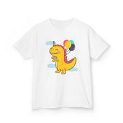 Kids Dinosaur Party Tee - Colorful Celebration Shirt for Birthday Fun