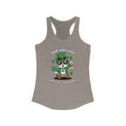 St. Patrick's Day Cat Racerback Tank - Who Needs Luck With All This Charm?