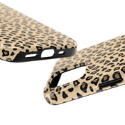 Leopard Print Tough Phone Case - Stylish Protection for Your Device