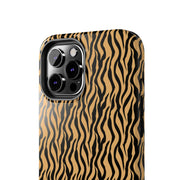 Wild Tiger Print Tough Phone Case - Stylish and Durable