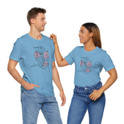 Floral Snake Unisex Jersey Tee - Vibrant Graphic T-Shirt