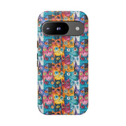 Colorful Cat Google Pixel Phone Case - Tough Cases for Pet Lovers