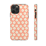 Floral Tough Phone Case with Daisy Design