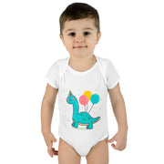 Cute Dinosaur Birthday Bodysuit for Infants - Fun Baby Clothes with Balloons