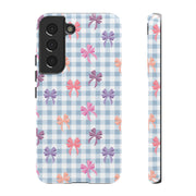 Cute Bow Pattern Tough Samsung Galaxy Phone Case - Stylish Protective Cover for Everyday Use