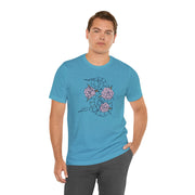 Floral Snake Unisex Jersey Tee - Vibrant Graphic T-Shirt