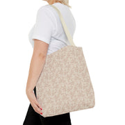 Elegant Floral Pattern Tote Bag - Eco-Friendly Shopping Bag for All Occasions