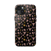 Gothic Skull Tough Phone Case - Durable Design for Alternative Style Lovers