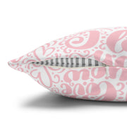 Inspirational Love Pillowcase - Soft Spun Polyester Square Cushion with Heart Design