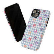 Cute Bow Pattern iPhone Case - Tough Cases for Girls & Women