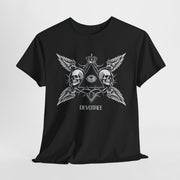 Devotree Skull Wings Unisex Heavy Cotton Tee - Edgy Graphic T-Shirt for Alternative Lifestyle