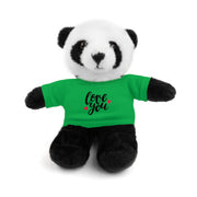 Cute Stuffed Animal with 'Love You' Tee - Perfect Gift for Kids and Beloved Ones