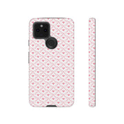 Pink Heart Pattern Google Pixel Tough Case - Stylish and Durable Phone Cover