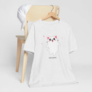 Cute Cat Devotion Unisex Short Sleeve Tee - Fun & Playful T-Shirt for Cat Lovers