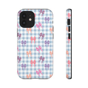 Cute Bow Pattern iPhone Case - Tough Cases for Girls & Women