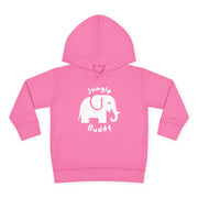 Jungle Buddy Toddler Fleece Hoodie - Cute Pink Elephant Design for Little Ones