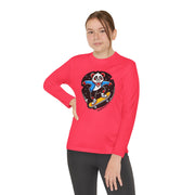 Youth Skateboarding Panda Long Sleeve Tee - Fun and Sporty Design for Active Kids
