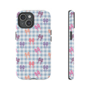 Cute Bow Pattern iPhone Case - Tough Cases for Girls & Women