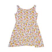 Fun & Playful Women's Skater Dress with Rainbow & Ice Cream Design