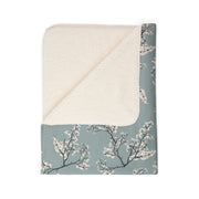 Cozy Floral Fleece Sherpa Blanket - Perfect for Home Comfort & Gift Giving