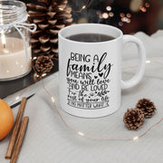 Inspiring Family Quote Ceramic Mug - Perfect Gift for Loved Ones
