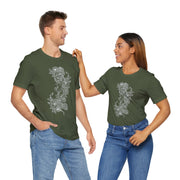 Eco-Friendly Nature Art Unisex Jersey Tee - Botanical Design