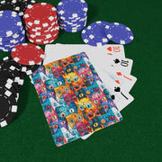 Colorful Cat-Themed Poker Playing Cards - Fun Card Game for Cat Lovers