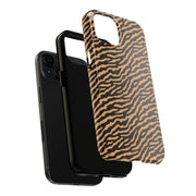 Wild Tiger Print Tough Phone Case – Durable Protection for Adventurers