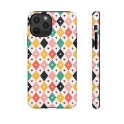 Colorful Playing Card Pattern Tough Case for iPhone