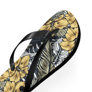 Tropical Floral Flip Flops | Summer Beach Sandals for Vacation