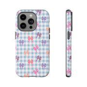 Cute Bow Pattern iPhone Case - Tough Cases for Girls & Women