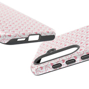 Stylish Samsung Galaxy Phone Case with Pink Ribbon Design