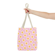 Cute Daisy Print Tote Bag for Spring Outings