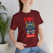 Merge Graphic Unisex Jersey Tee - Bold Skull & Monster Design