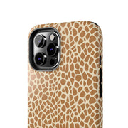 Giraffe Print Tough Phone Case for Animal Lovers