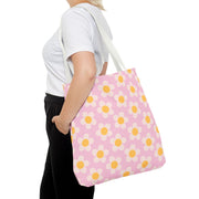 Cute Daisy Print Tote Bag for Spring Outings