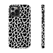 Stylish Cow Print Tough Phone Case - Durable Protection for Animal Lovers