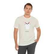 Cute Cat Devotion Unisex Short Sleeve Tee - Fun & Playful T-Shirt for Cat Lovers